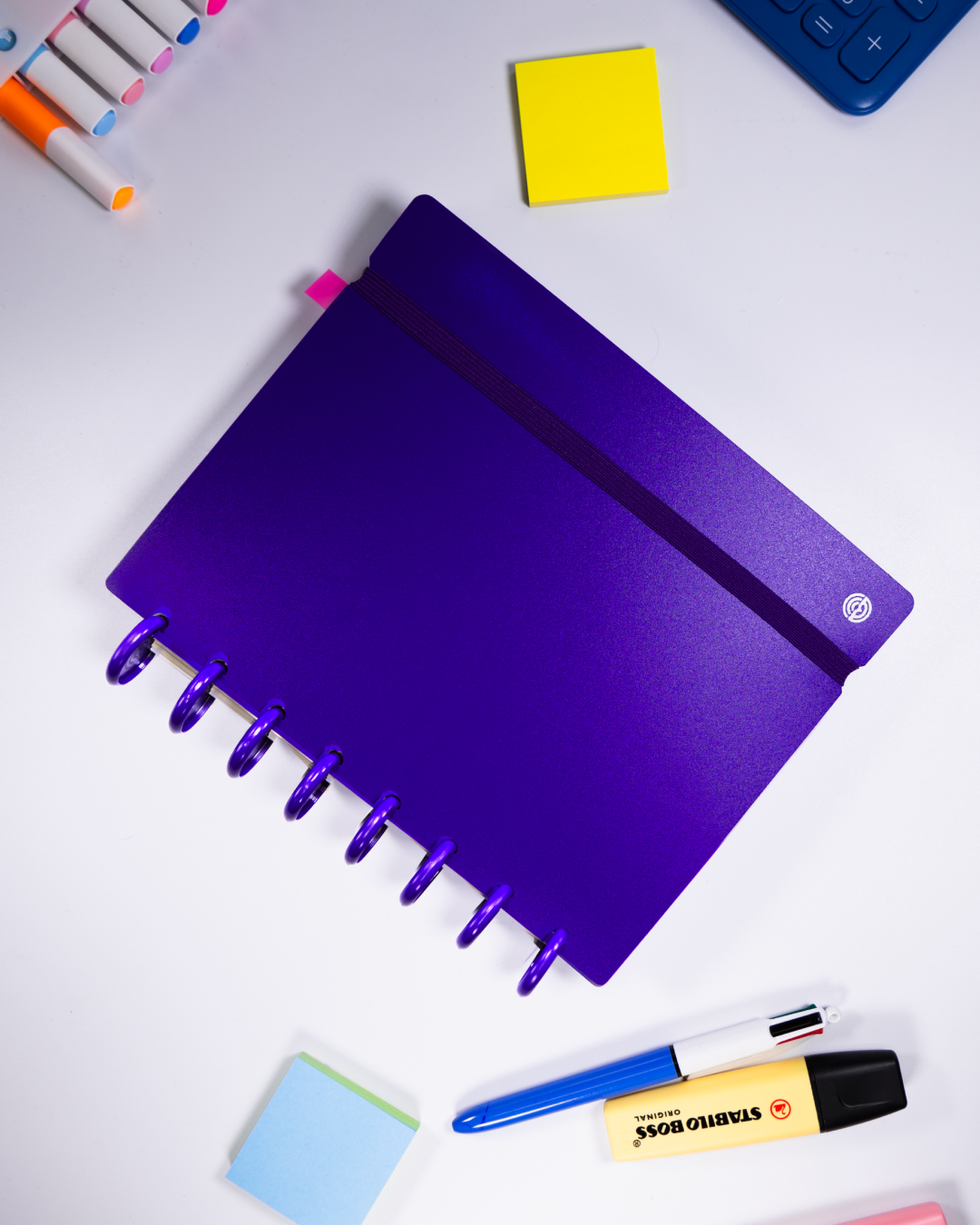 Couverture A5 violet
