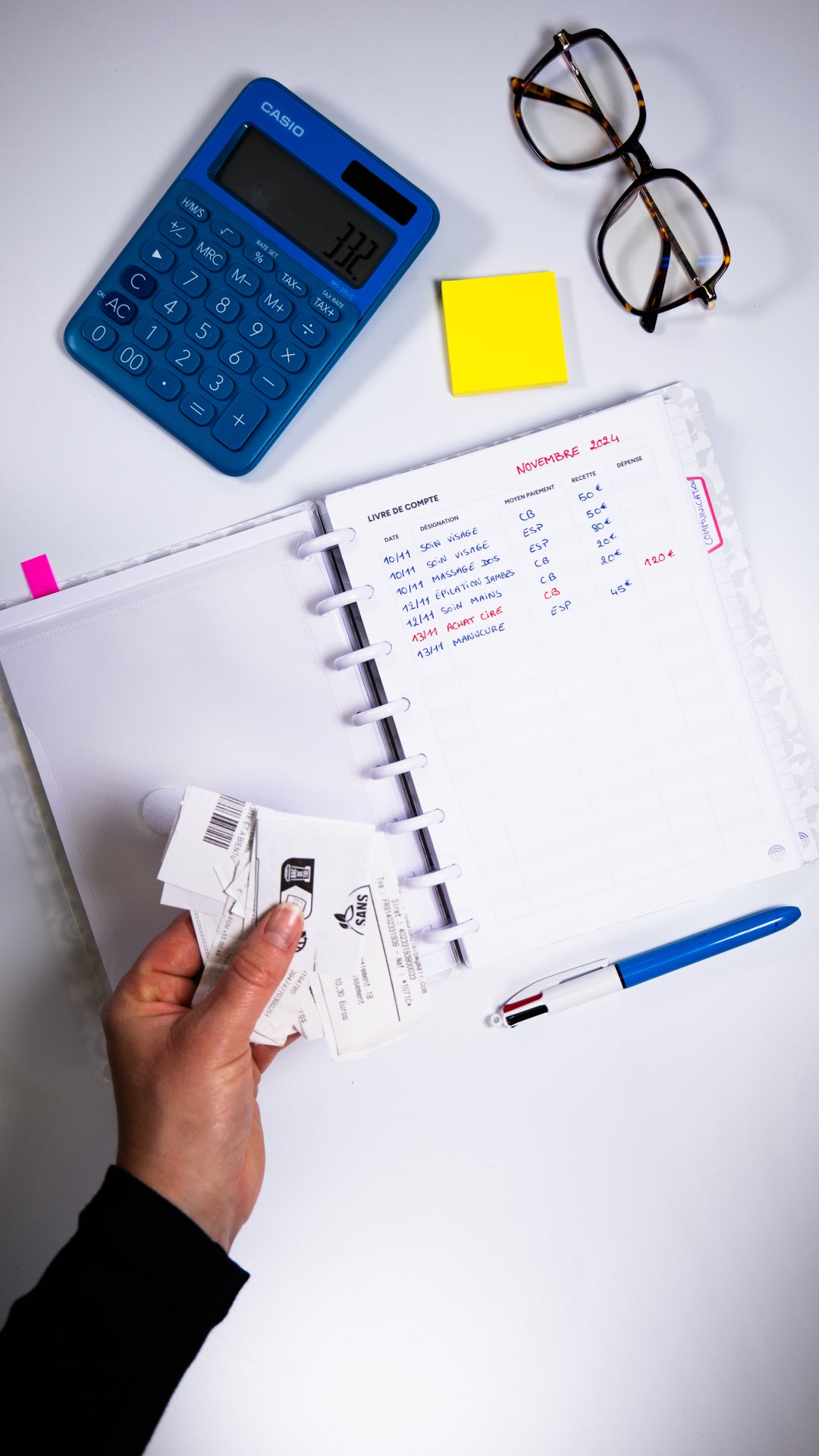 Livre de compte - 25 feuilles