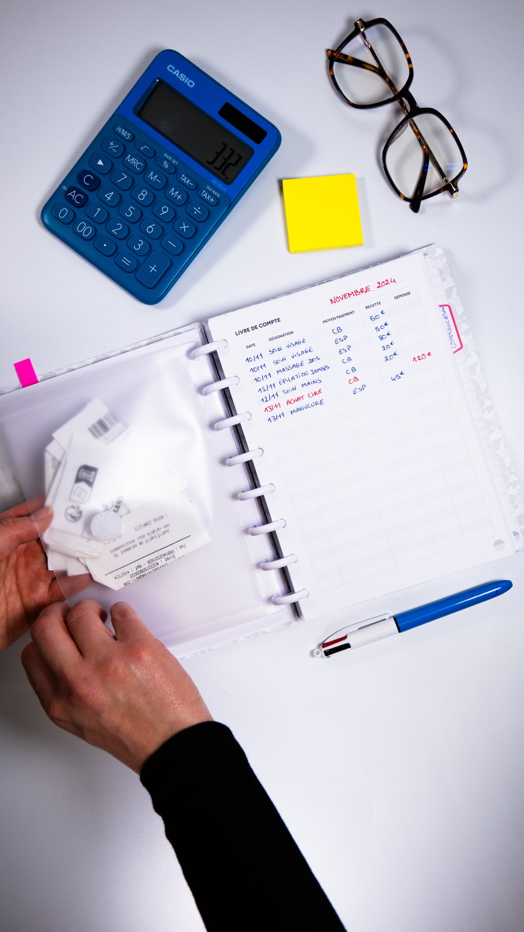 Livre de compte - 25 feuilles